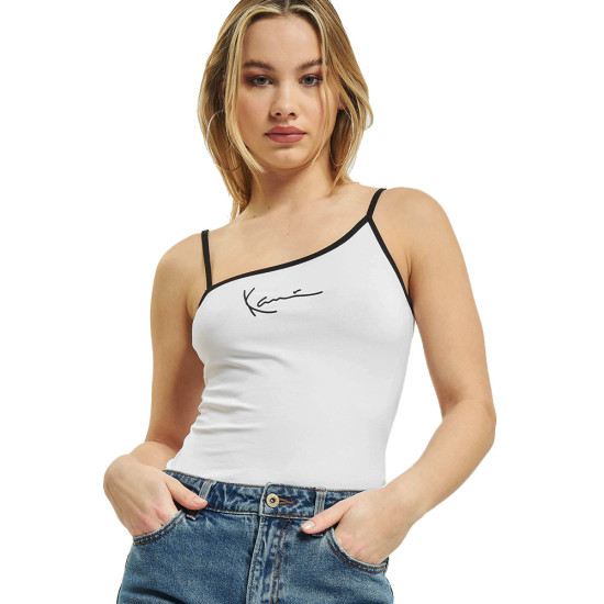 Karl Kani Γυναικεία αμάνικη μπλούζα Small Signature Asymmetric Top